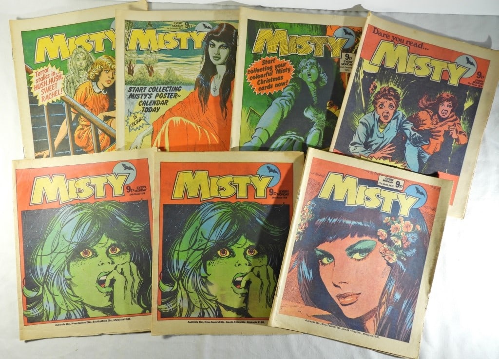 (7) 1978/79 AUSTRALIA "MISTY" NEWSPAPER: NICE OVERALL CONDITION