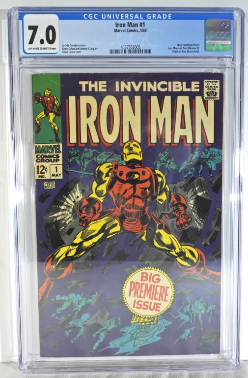 IRON MAN #1 MARVEL COMICS 5/68 CGC 7.0 (1 of 3)