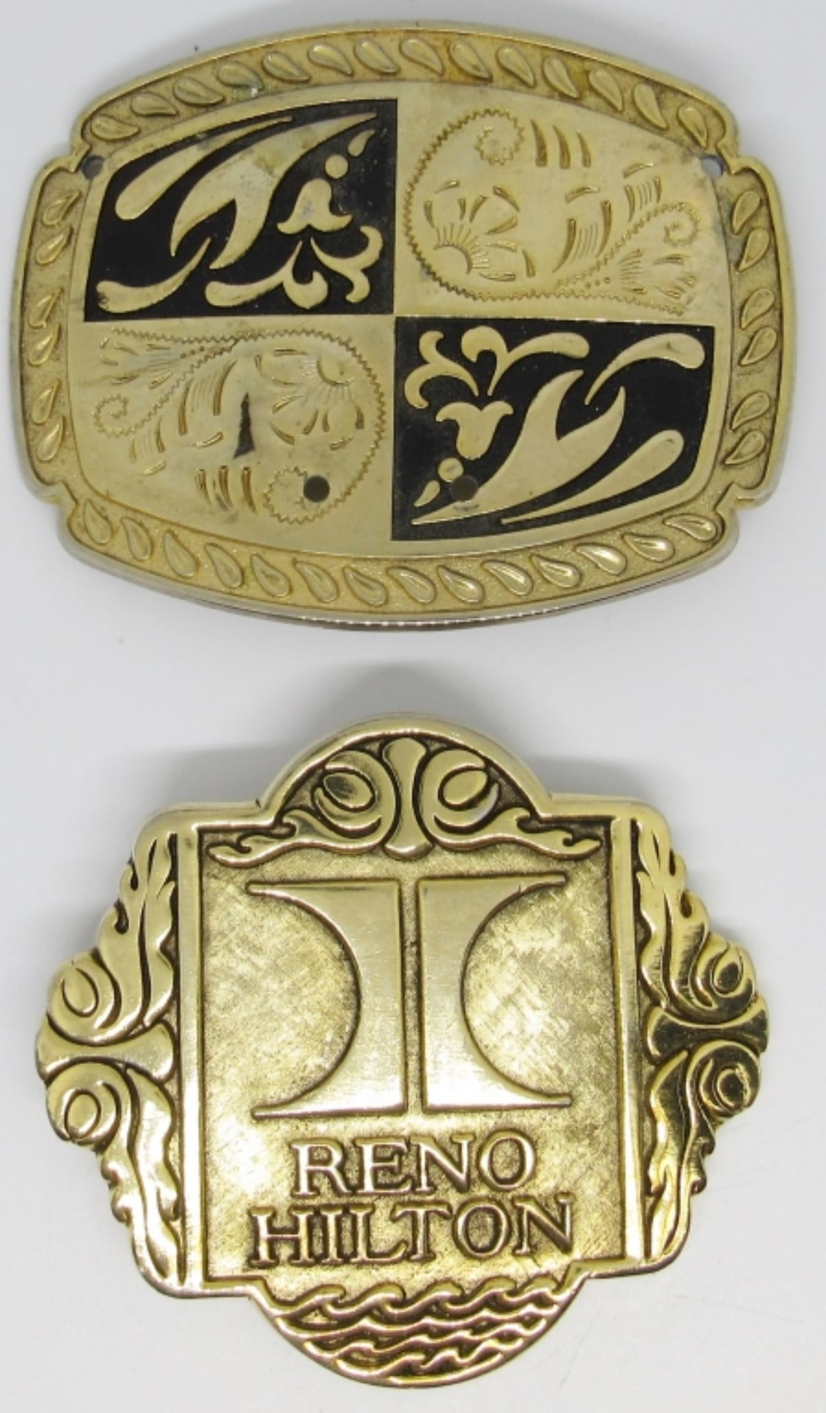 RENO INSPIRED BELT BUCKLES: Reno Hilton and Southwestern Motiff Belt Buckles