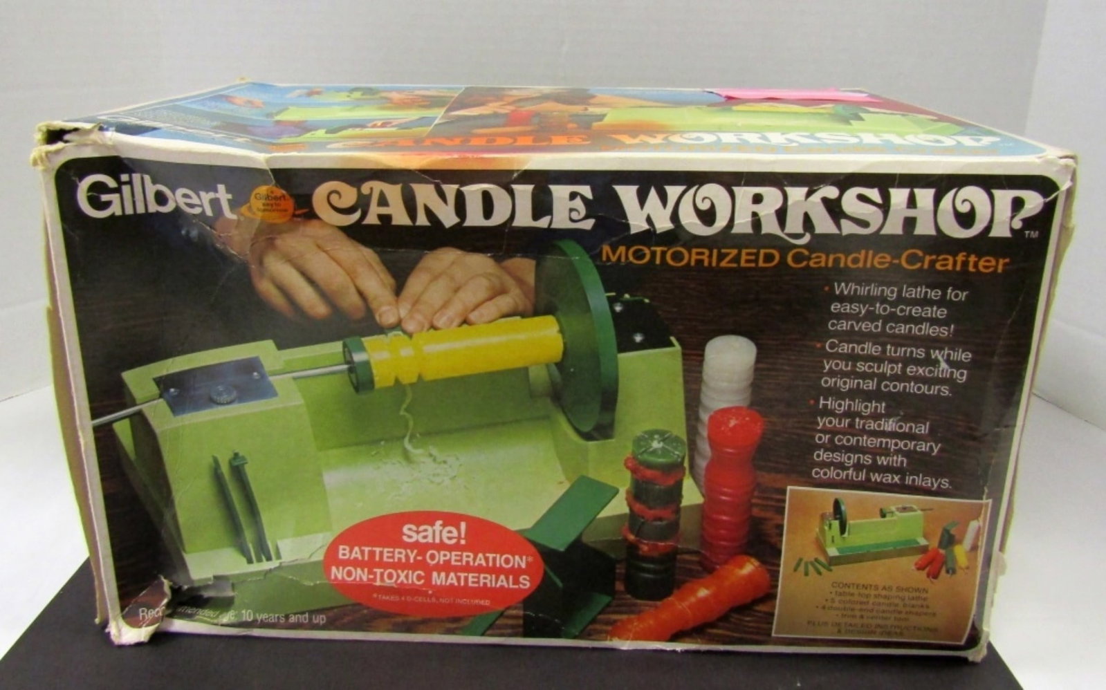 VINTAGE GILBERT CANDLE WORKSHOP: MOTORIZED CANDLE CRAFTER in BOX - UNTESTED