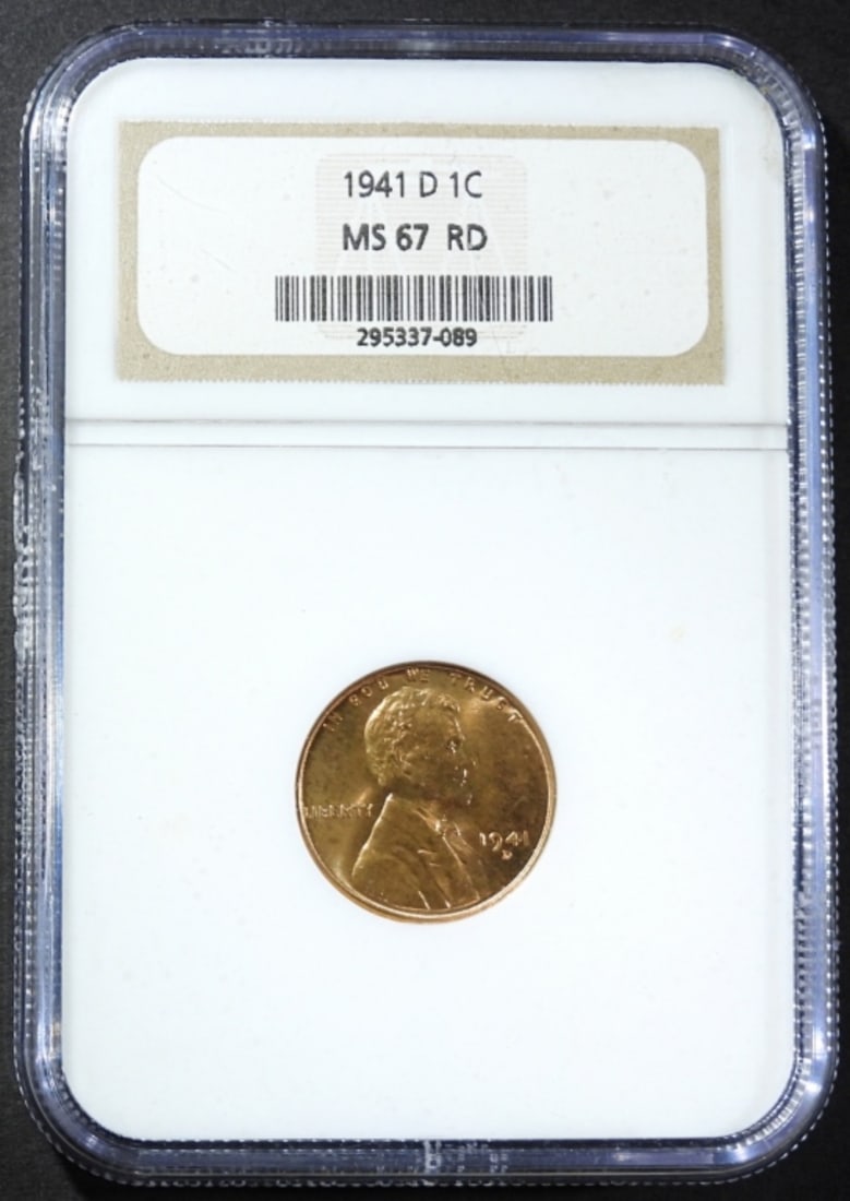 1941-D WHEAT CENT NGC MS-67 RD (1 of 4)