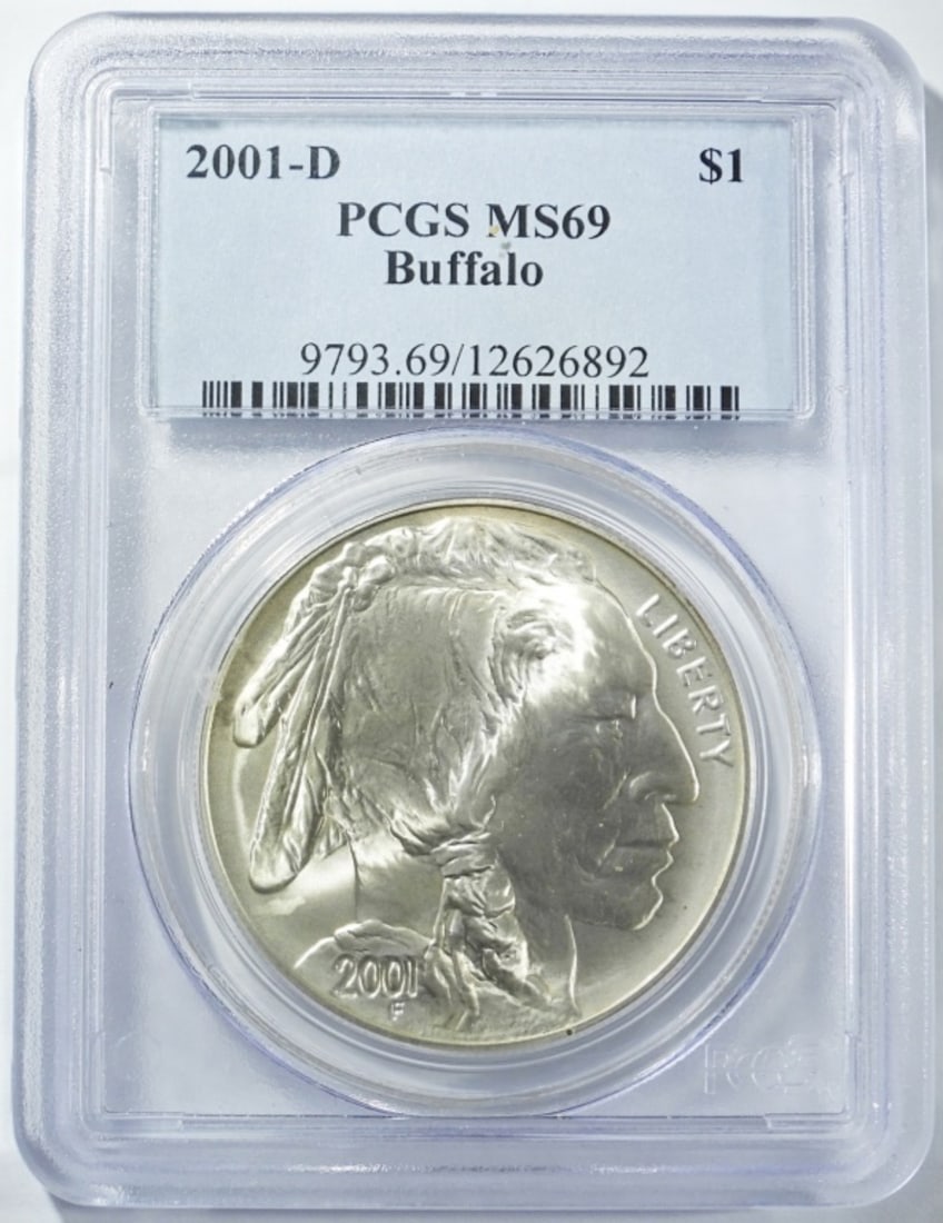 2001-D BUFFALO DOLLAR PCGS MS-69 (1 of 4)