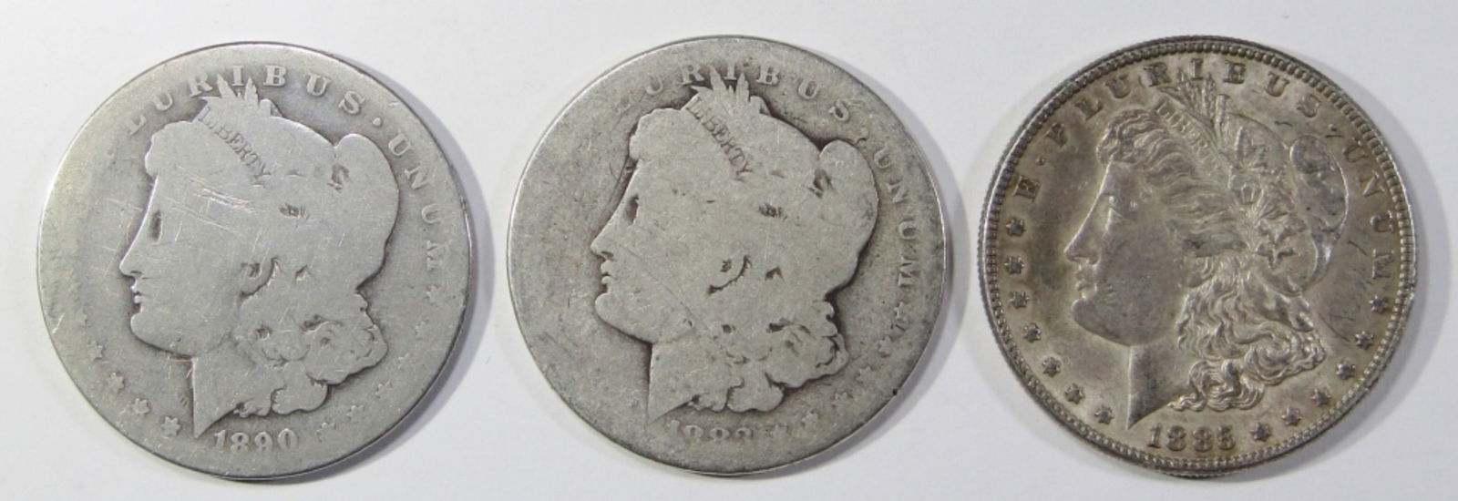 3 MORGAN DOLLARS CIRC & DAMAGED (1 of 2)