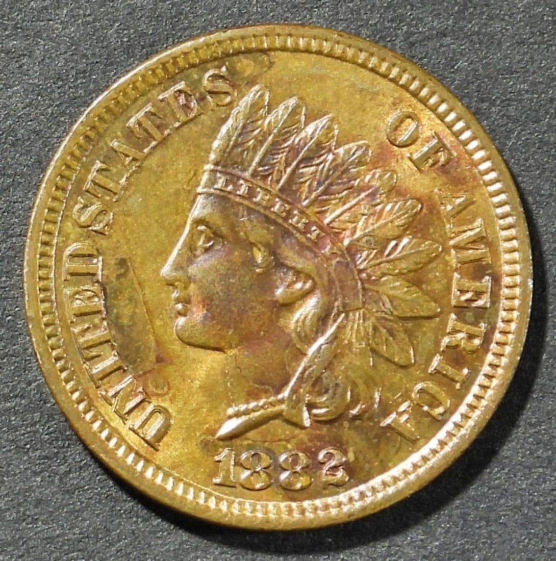 1882 INDIAN HEAD CENT UNC (1 of 2)