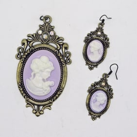 Purple Cameo Set