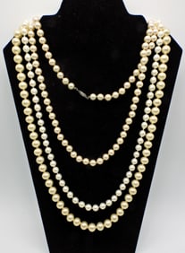Three Pearl Necklaces