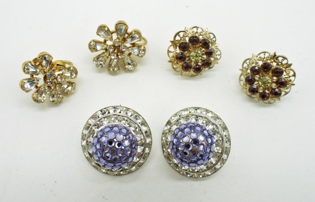 Vintage Rhinestone Earrings (1 of 2)