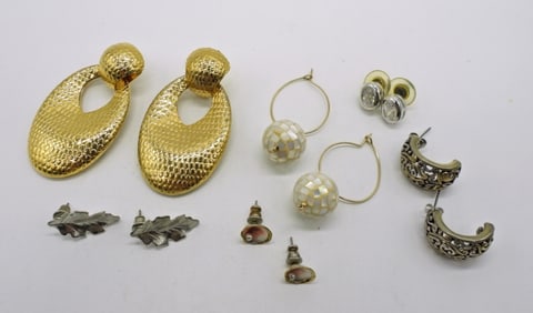 7 Pair Vintage Earrings