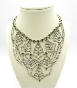 Delicate Vintage Rhinestone Necklace