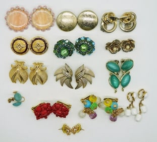 Vintage Clip On & Pierced Earrings