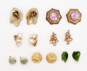 (7) PAIRS OF EARRINGS - MONET & KRAMER