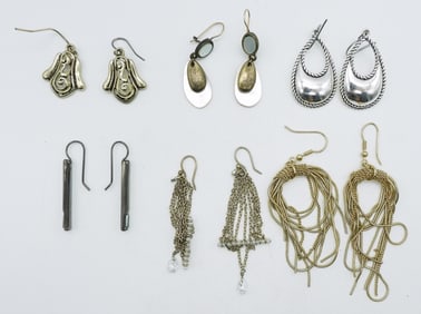 (6)DROP PIERCED EARRINGS