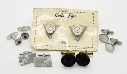 Lot of Men's Mixed Media Cuff Links