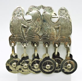 Large Silver Tone Eagle Pin