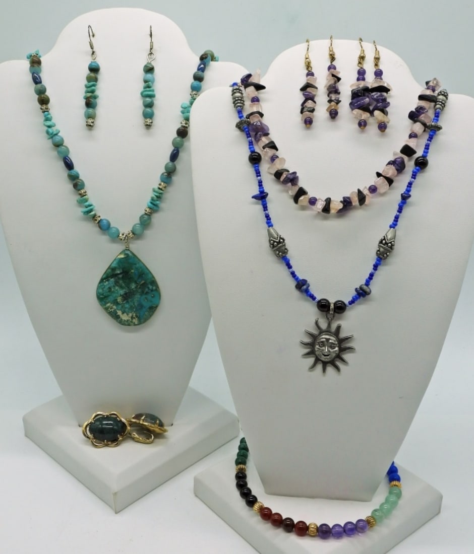 Gemstone Jewelry Sets, 8 Pieces (1 of 4)