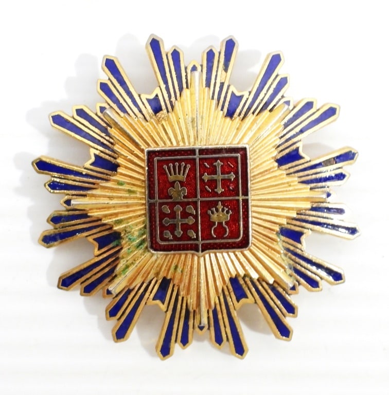 VINTAGE CHAPTER / MASONIC PIN: UNIDENTIFIED ENAMEL EMBLEM over 2"