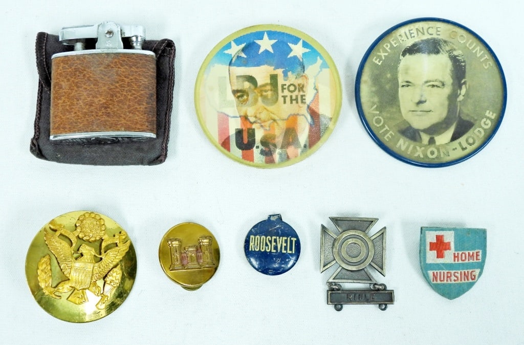 VINTAGE LIGHTER & POLITICAL PINS & MORE: GRANDPAs JEWELRY BOX