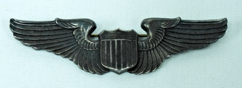 WWII US Air Force Pilot Wings Sterling (1 of 2)