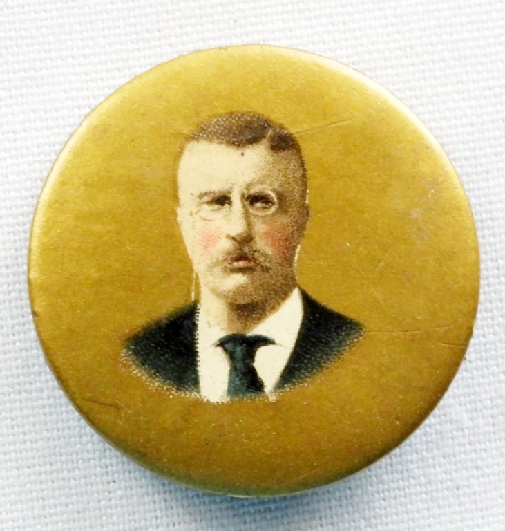 THEODORE ROOSEVELT 1904 BUTTON PINBACK (1 of 2)