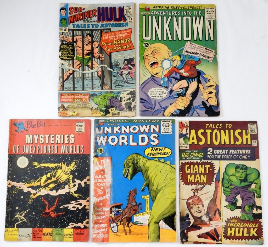 (5) SILVER AGE UNKOWN ADVENTURE COMICS (1 of 2)