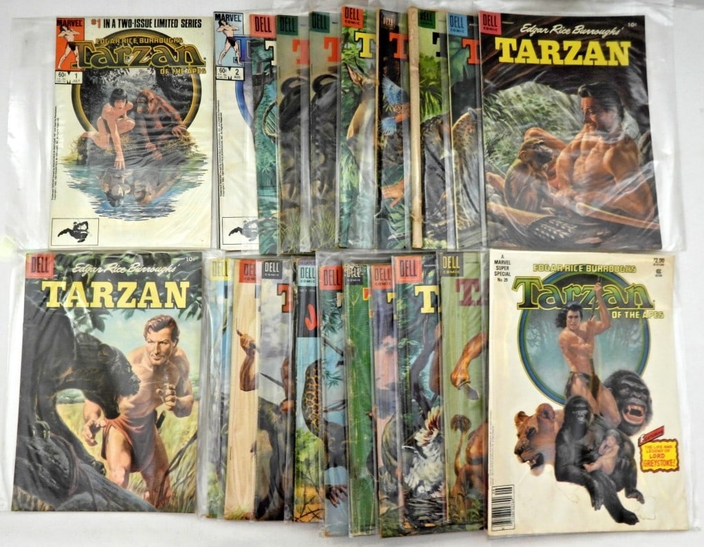 (21) TARZAN VINTAGE DELL & MARVEL LOT (1 of 4)