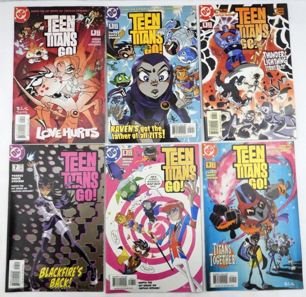 (6) DC COMICS TEEN TITANS GO! ISSUES #4-9 (1 of 2)