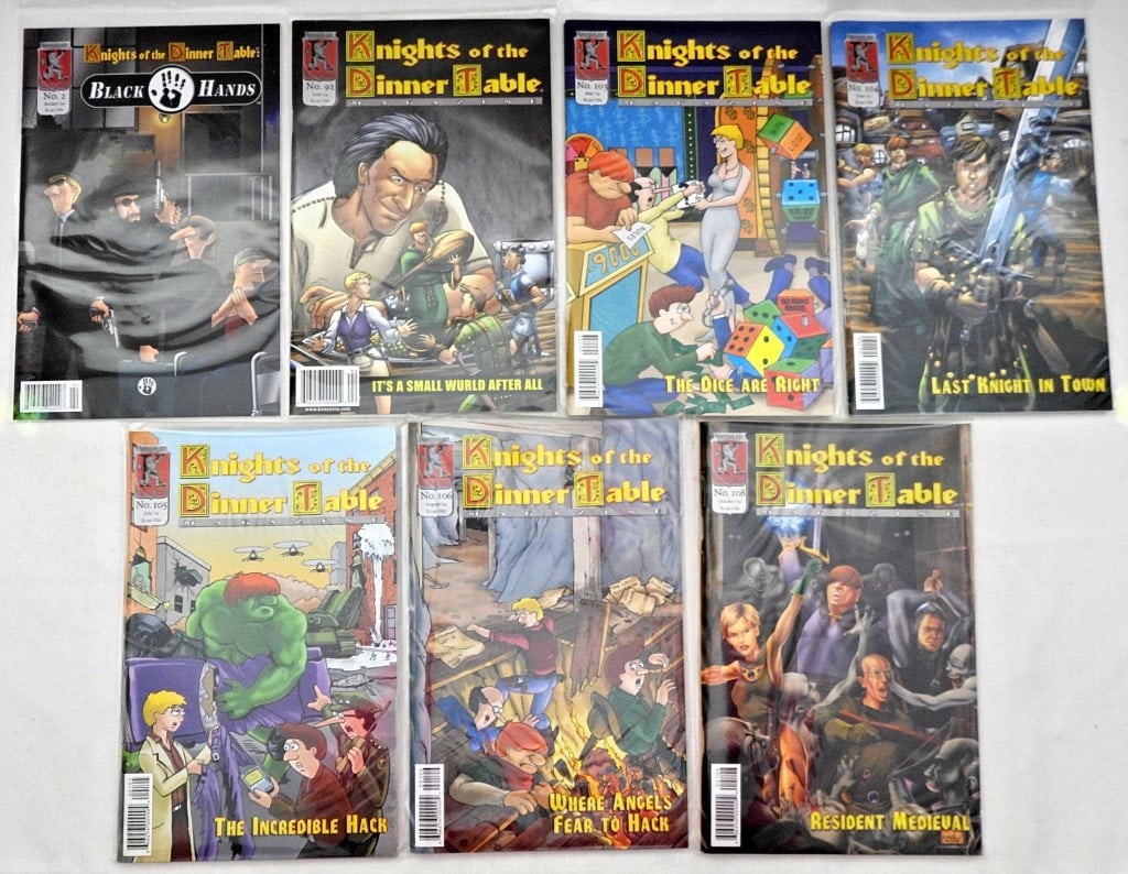 (7) KNIGHTS of the DINNER TABLE LOT: ALL DIFFERENT XF/NM