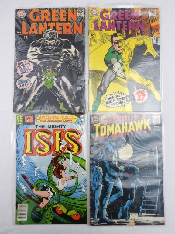(2) GREEN LANTERN, TOMAHAWK & ISIS DC: NICE VG or BETTER
