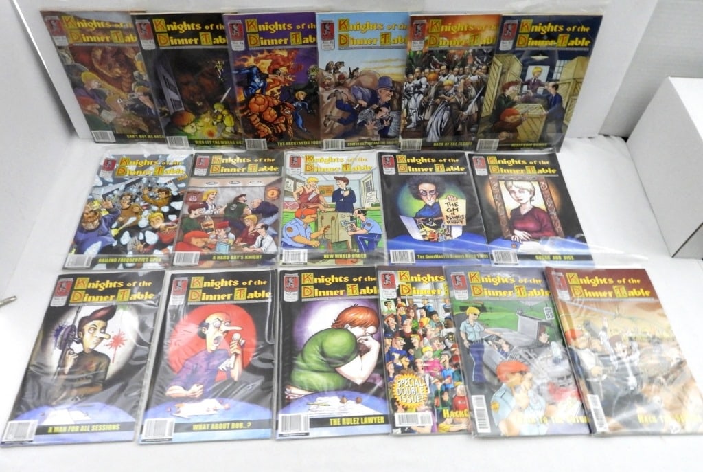 (17) KNIGHTS OF THE DINNER TABLE LOT: ALL DIFFERENT - NICE CONDITION