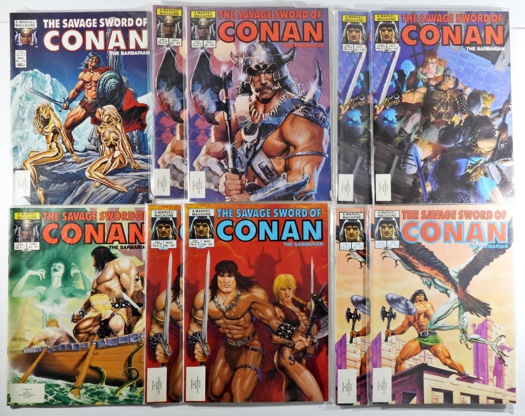 (10) CONAN SAGA MARVEL LARGE COMICS (1 of 2)