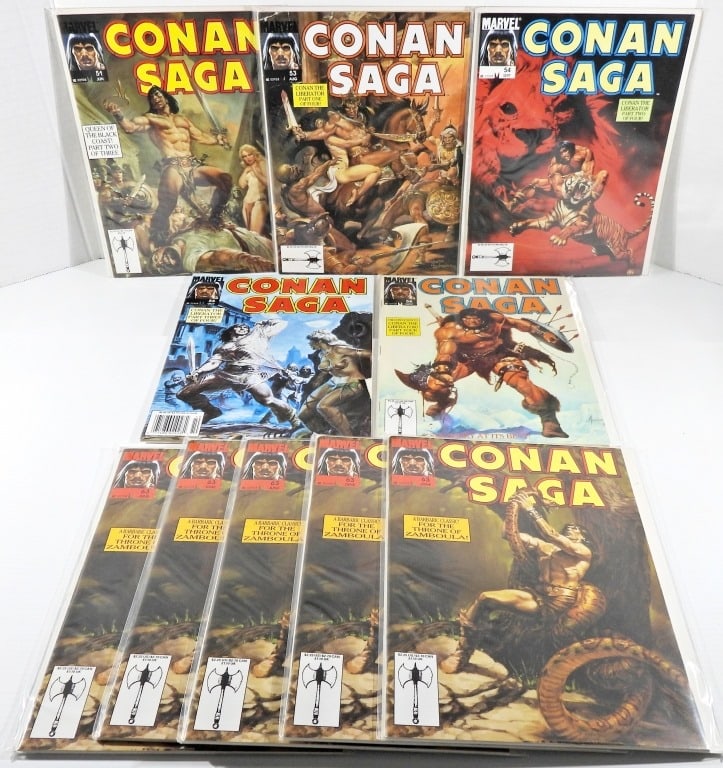 (10) CONAN SAGA MARVEL LARGE COMICS (1 of 3)