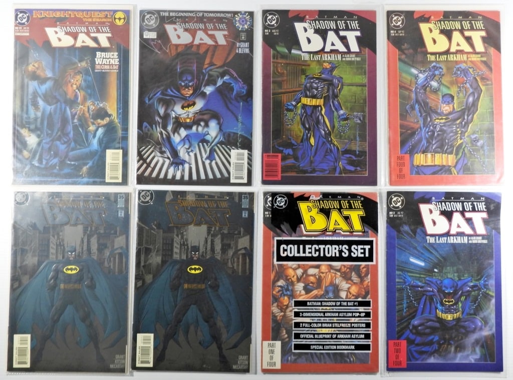 SHADOW OF THE BAT #0 thru #4 plus: (2) #35 BLACK COVERS & #23 KNIGHTQUEST