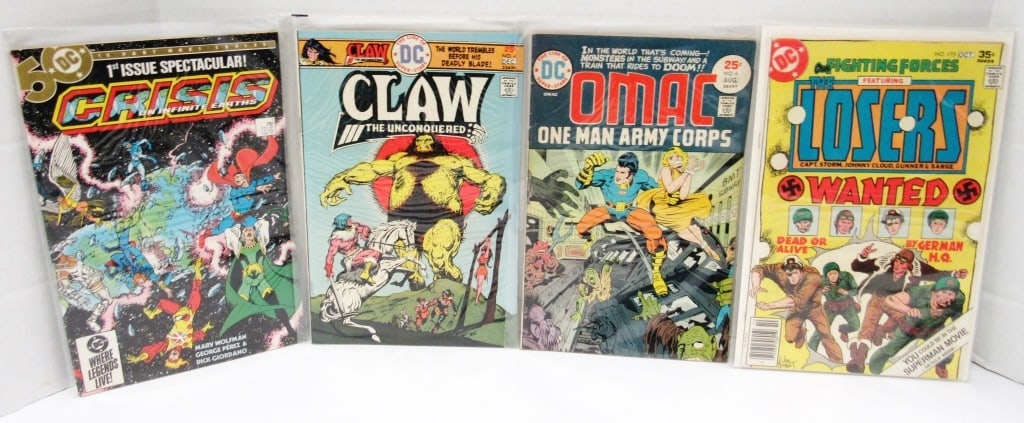 (4) VTG DC COMICS: OMAC #4, CLAW #4, (1 of 2)