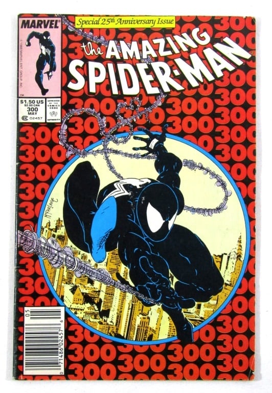 The Amazing Spiderman #300 Newsstand Edition: (Marvel, 1988) 1st Appearance of Venom! Copper Age - VG/Good Condition.