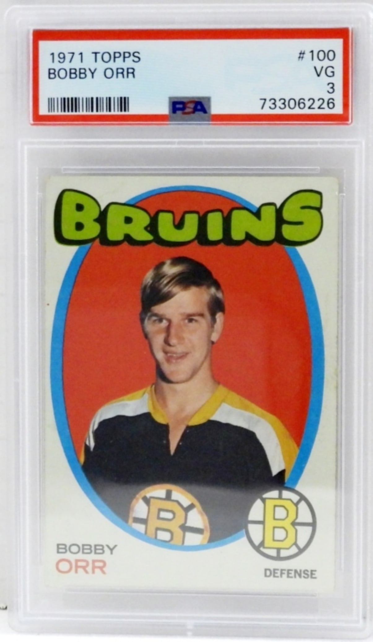 1971 TOPPS #100 BOBBY ORR PSA 3 (1 of 2)