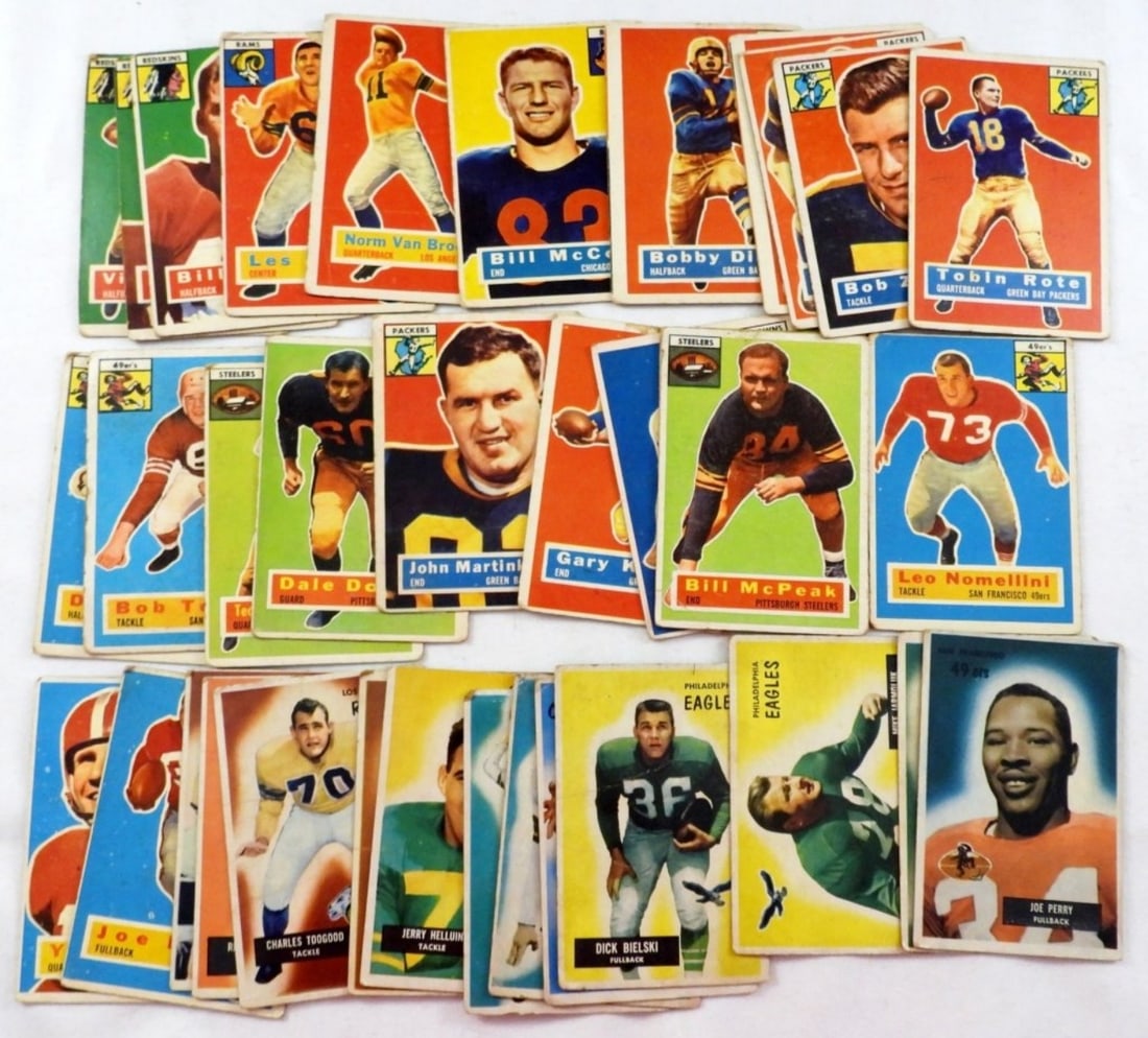 (12) 1955 BOWMAN & (23) 1956 TOPPS (1 of 2)