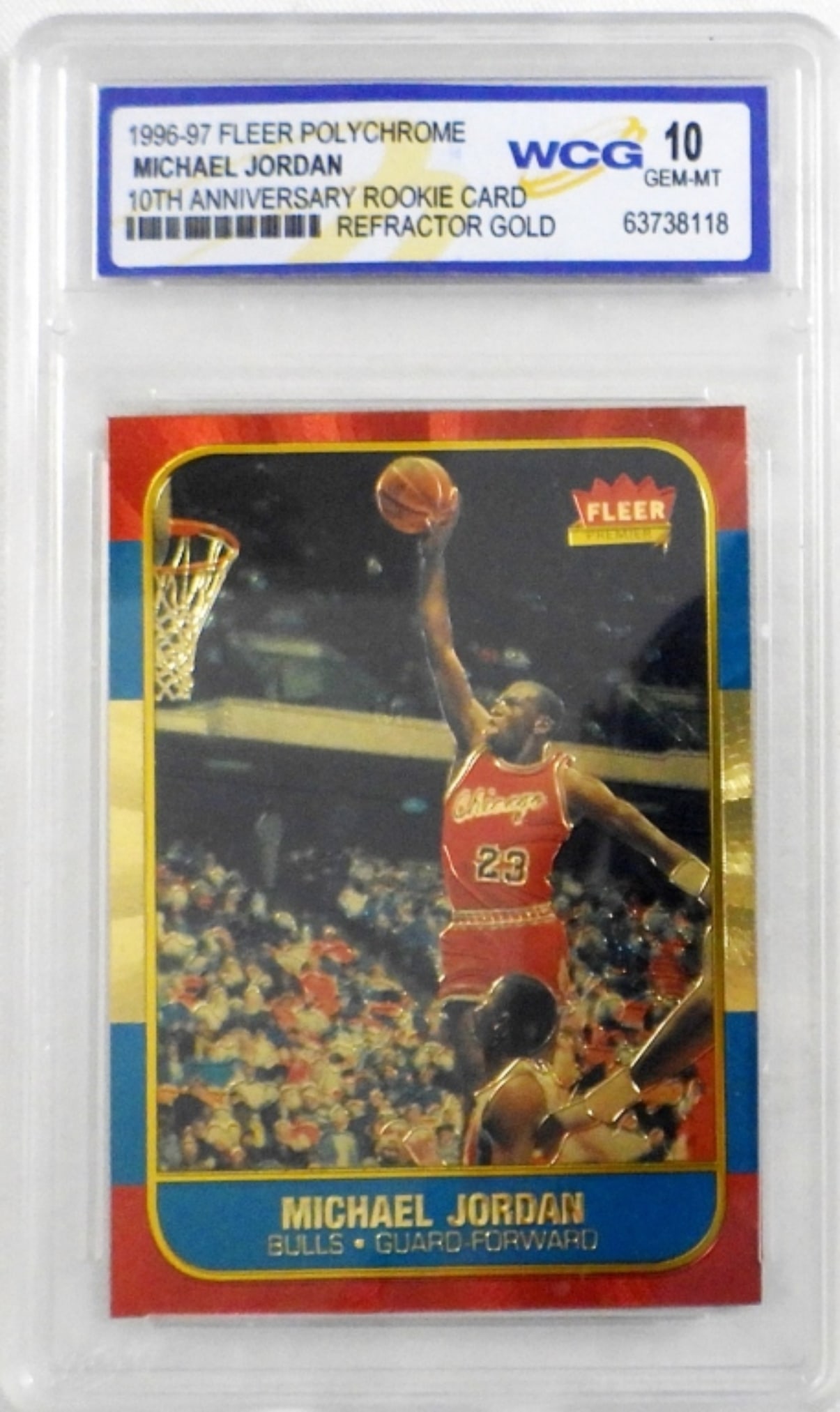 1996-97 FLEER GOLD ROOKIE MICHAEL JORDAN (1 of 2)