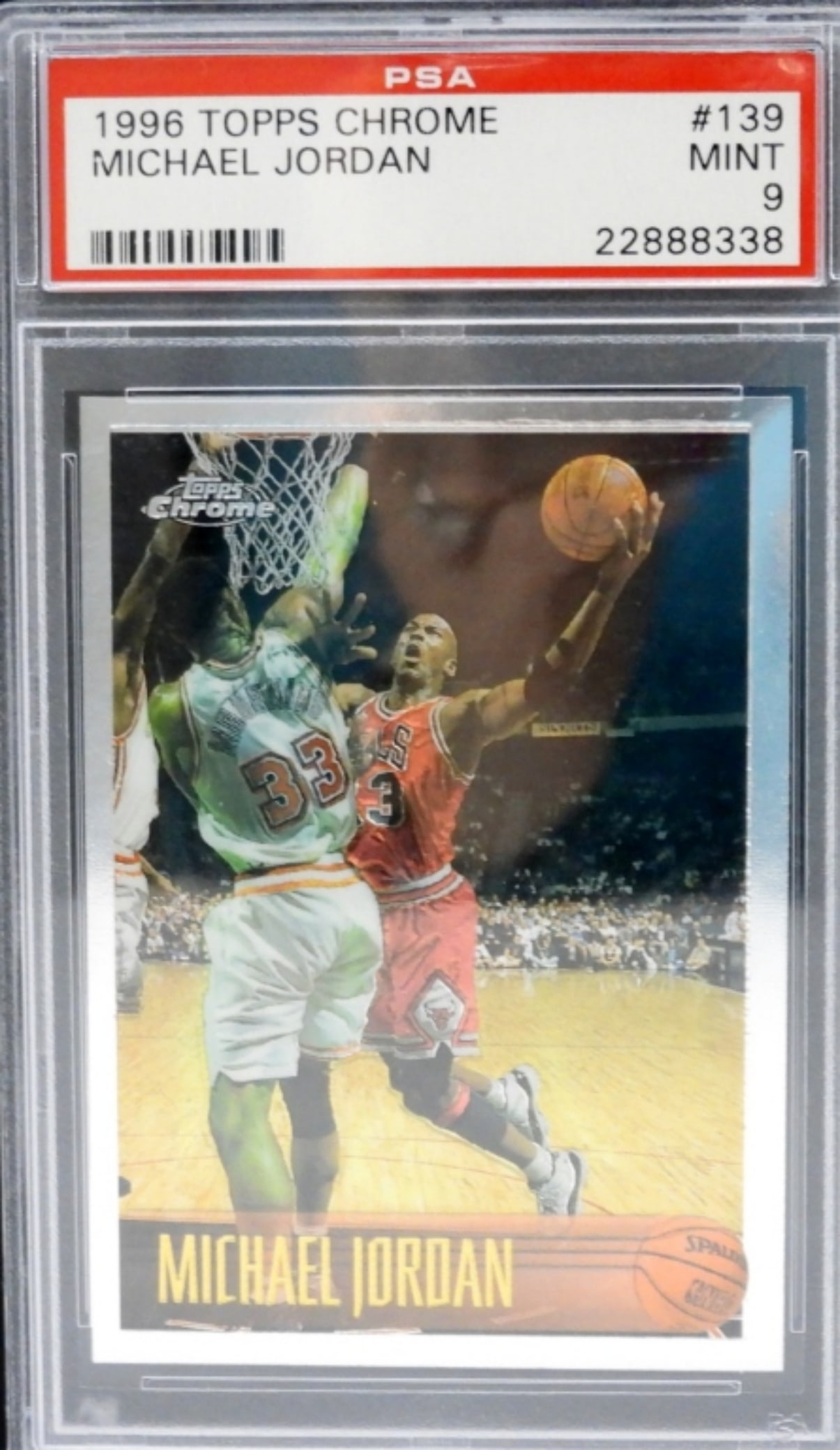 1996 TOPPS CHROME MICHAEL JORDAN PSA 9 (1 of 2)
