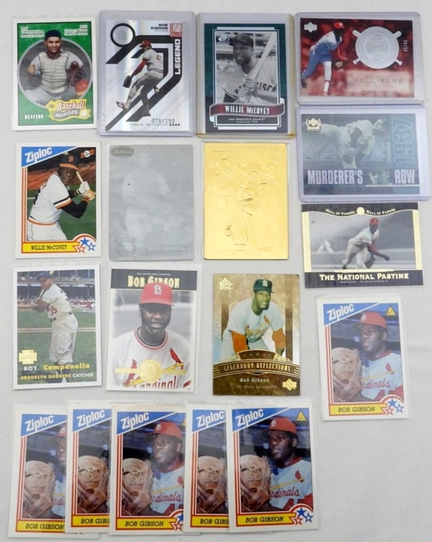 CAMPANELLA, GOMEZ, McCOVEY, GIBSON: (17) PREMIUM STAR CARDS - SOME DUPLICATES
