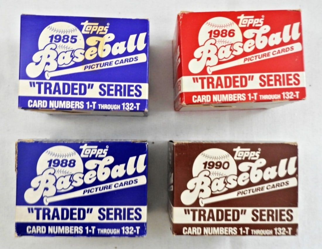 (4) BASEBALL TOPPS TRADED SETS (1 of 2)