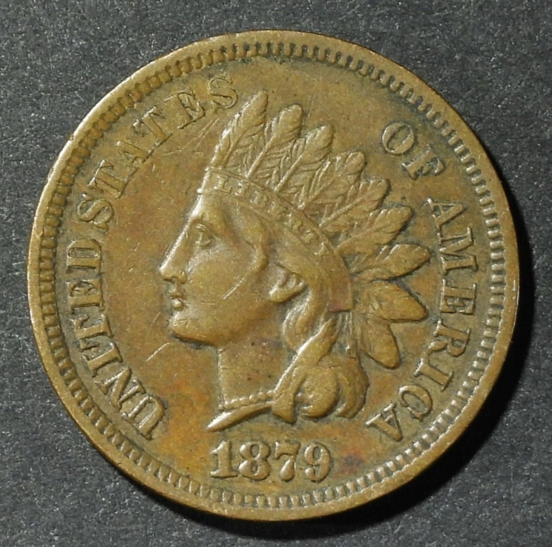 1879 INDIAN HEAD CENT VF (1 of 2)