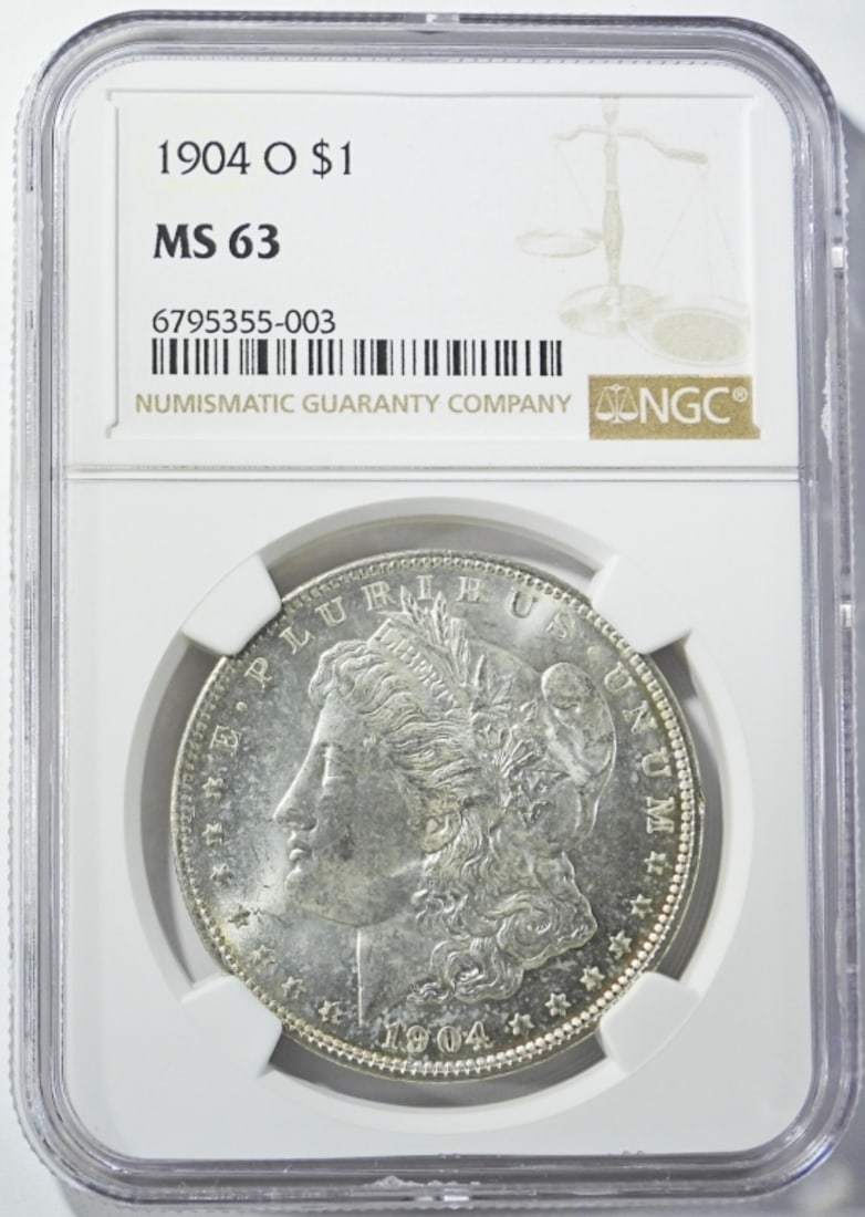 1904-O MORGAN DOLLAR, NGC MS-63 (1 of 4)