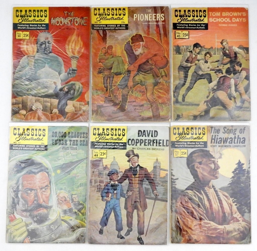 (6) VINTAGE CLASSICS ILLUSTRATED COMICS (1 of 3)