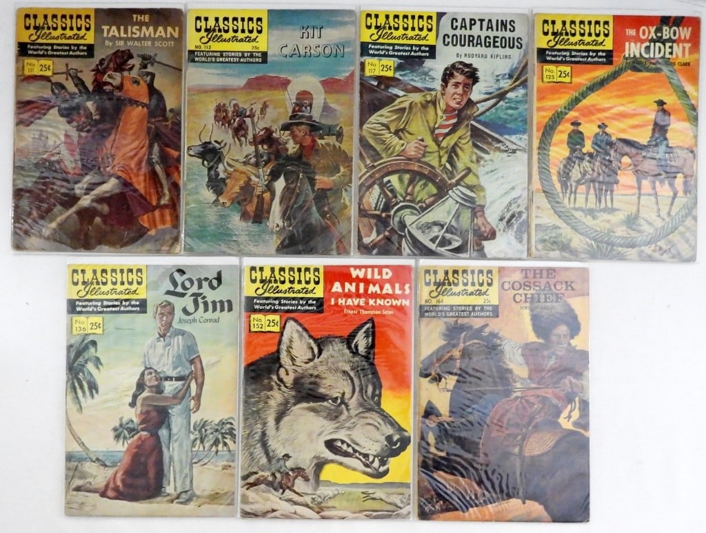 (7) VINTAGE CLASSICS ILLUSTRATED COMICS (1 of 3)