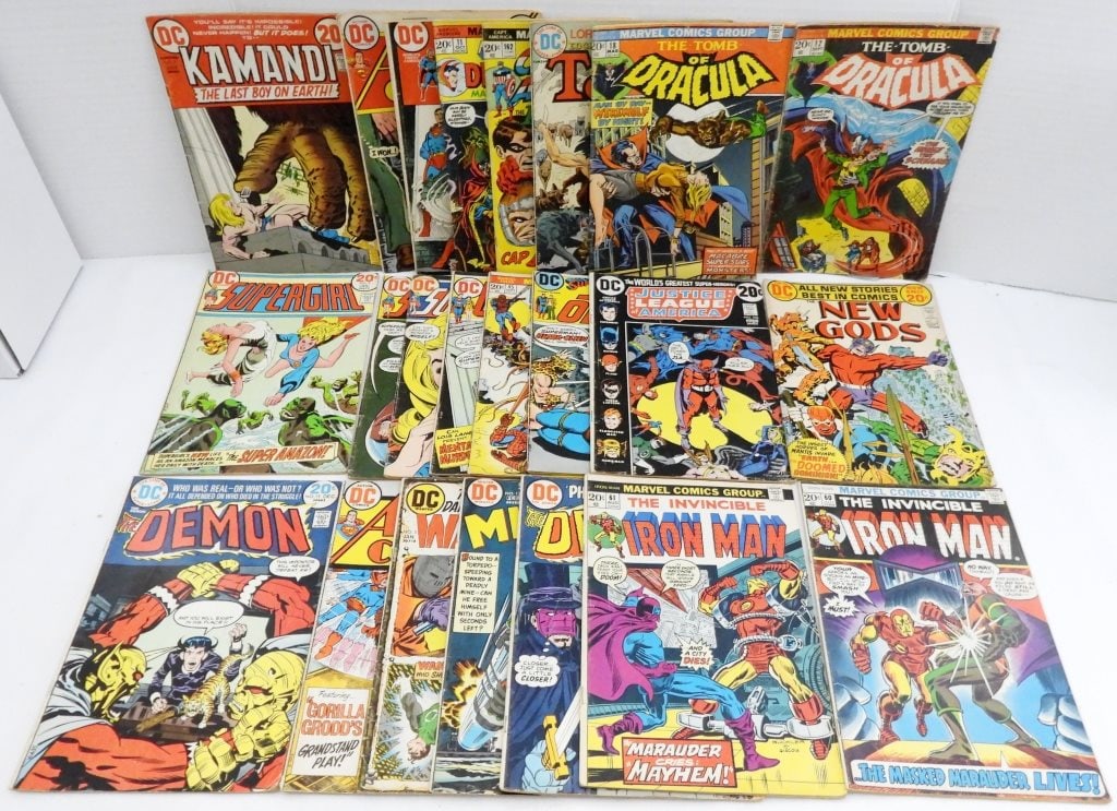 (23) MARVEL & DC 20 CENT VINTAGE COMICS (1 of 3)