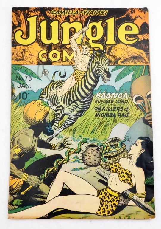 1946 JUNGLE COMICS No 73 KAANGA: BONDAGE COVER - VG/GOOD