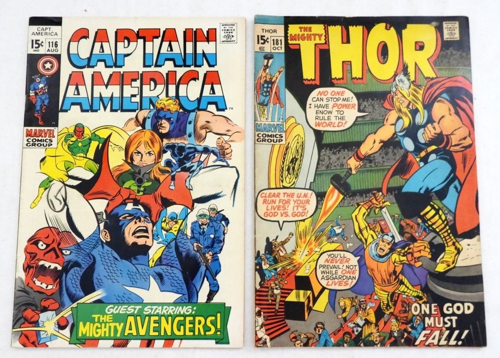 (2) MARVEL 15c VINTAGE COMICS - NICE! (1 of 2)