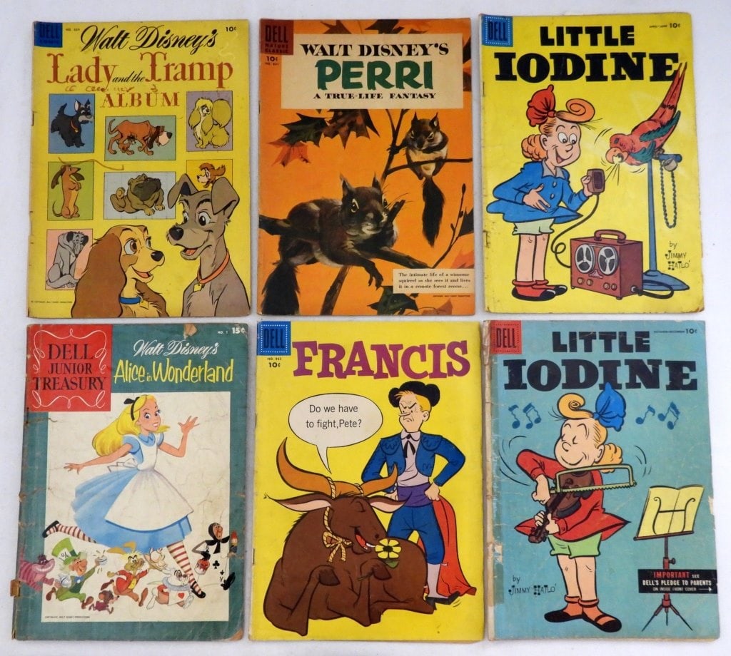 (6) VINTAGE DELL COMIC BOOKS 10c (1 of 2)