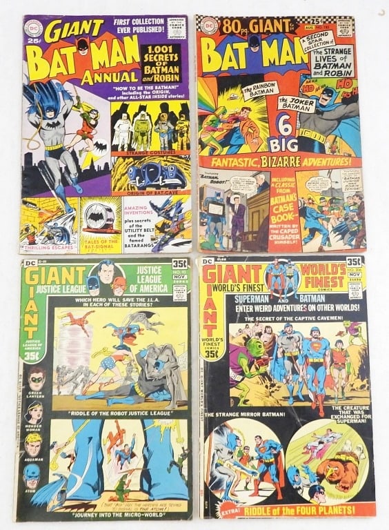 (4) DC COMICS GIANT ANNUAL COMIC LOT (1 of 2)