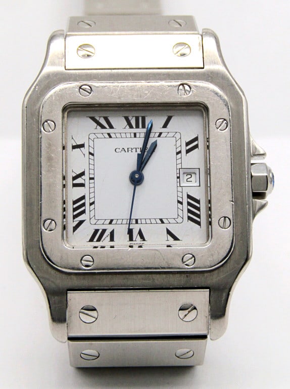 Steel Cartier Santos - Mid Size (1 of 5)